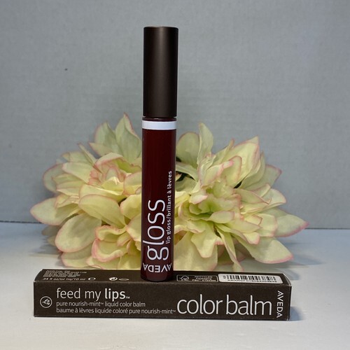 Aveda Feed My Lips Nourish-mint Liquid Color Balm - 08 Boysenberry - NIB... - $14.80
