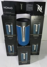 Nespresso Nomad 6 SS Travel Medium Blue Mug Coffee Cup 13,5 oz MIC Box &SKU,New - £626.51 GBP