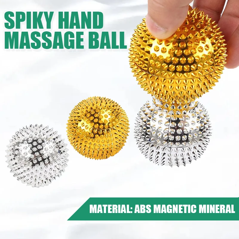 2PCS Hand Magnetic Therapy Spiky Hand MBage Ball Pressure Relief Trigger Point P - £18.68 GBP