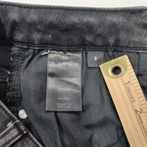 Risen Jeans Los Angeles RDS1222 Women's Black Distressed Denim Fray Skirt Small image 4