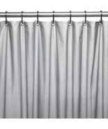 Silver/grey Magnetized Shower Curtain Liner Mildew Resistant Waterproof - £7.39 GBP