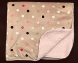Circo Baby Blanket Polka Dot Tan Pink Sherpa - £20.04 GBP