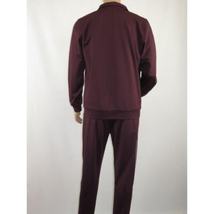 Men's Monte Carlo Turkey Jogging Suit 2pc Jump Set Stretchable 95164 Burgundy image 6