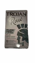 Trojan Magnum Raw Lubricated Pure Feel Non-Latex Condoms - 10 count - £8.28 GBP