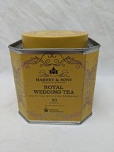 **EMPTY TIN** Harney And Sons Royal Wedding Tea Empty Tin 4&quot; X 4&quot; X 4&quot; - $23.75