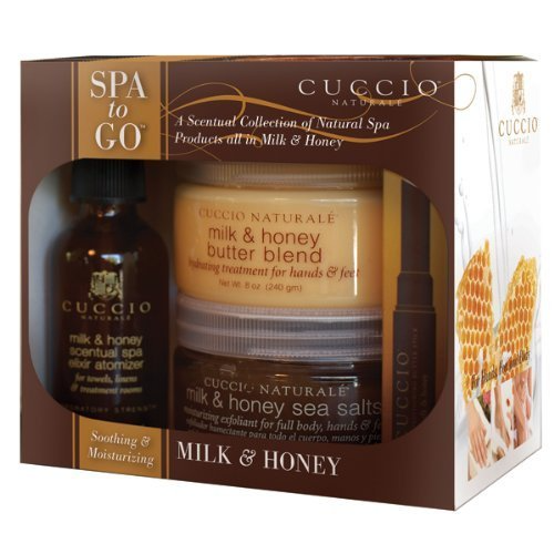 Cuccio 4 Piece Spa To Go Kit, Milk & Honey Natural Spa Gift Set - $43.00