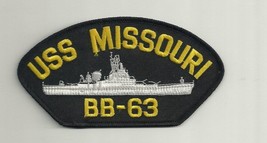 Uss Missouri Navy BB-63 Embroidered Military Ship Crew Issue 5&quot; Patch - £23.12 GBP