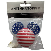 Vtg Disney Mickey Mouse Antenna Ball Topper 4th July Patriotic USA Stars Stripes - $16.42