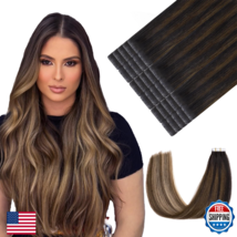 Youngsmile Invisi Edge Tape in Hair Extensions Human Hair #1B/4/27 Natur... - $84.18