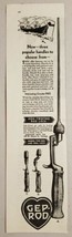 1930 Print Ad GEP-Rod Fishing Rods Non-Twisting Lock Gephart Chicago,Ill... - £9.12 GBP