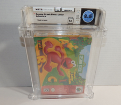 Nintendo 64 N64 Sesame Street Elmo&#39;s Letter Adventure Sealed WATA 8.5 A+ - $489.98