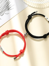 2pcs / set Sun &amp; Moon Charm adjustable magnet Bracelet for couples Red Rope Brac - £10.18 GBP
