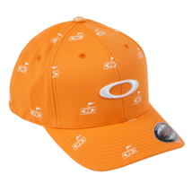 Oakley Flag Print Hat Unisex Sports Golf Outdoor Cap Casual Orange FOS90... - $53.91