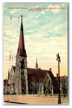 Central Methodist Episcopal M E Church Detroit Michigan MI DB Postcard W18 - £2.18 GBP