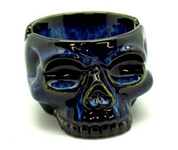 Big Blue Glazed Bowl/Ashtray - $280.81 MXN