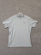Eddie Bauer Motion Shirt Mens Medium Gray Freedry Short Sleeve Crew Neck - £14.60 GBP