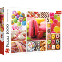 1000 Piece Jigsaw Puzzles, Candy, Collage, Sweets, Macaroons, Donuts, Adult Puzz - $18.99