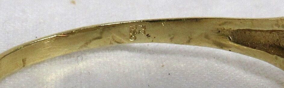18K 750 Yellow Gold Natural Ruby & Diamond Cluster Ladie's Sz 8.25 Ring 3g PAZ Item image 7