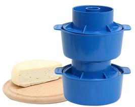 2 pc Cheesemaking Kit Punched ?heese Mold Press Strainer cheese 1.5L - £15.63 GBP