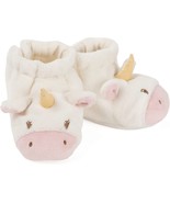 Baby Gund Luna Unicorn Rattle Booties Plush Baby Infant Shoes White and ... - £13.93 GBP