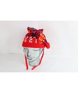 Deadstock Vtg 70s Streetwear Child Youth Letter Numbers Winter Beanie Ha... - $551.59 MXN