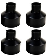 CNBRIGHTER Embedded Parts, Plastic Horn Shape,Black Builtin Fitting,4 Pa... - $13.58 CAD
