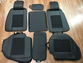 5 Seats Universal Car Seat Covers Deluxe PU Leather Seat Cushion Full Set Cover - £124.98 GBP