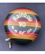 Vintage BC Rainbow Yo Hardwood No 49 YoYo 2.25&quot; Dia USA - $23.17