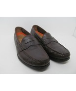 Cole Haan Grand o&#39;s Maine Pinch Mens Brown Pebbled Leather Penny Loafers... - $29.00