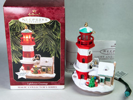 Hallmark Keepsake Ornament 1997 Lighthouse Greetings Series #1 Flashing Light - £10.59 GBP
