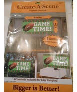 FOOTBALL GAME TIME GIGANTIC SIGN BANNER 10&#39; X 5&#39; GREAT FOR PARTIES TAILG... - €2,53 EUR