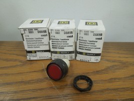 3-Square D 9001-D8A1R Red Push Button Surplus - $50.00