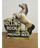 Vintage Rolling Rock Premium Beer Horse Chalkware Statue Ad Display Counter Sign - $19.75