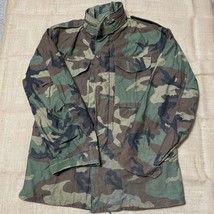 USGI M-65 Field Jacket Small Regular Woodland Camo BDU Cold Weather Army... - £21.21 GBP