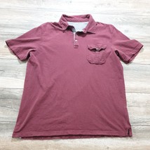 Covington Mens XL Short Sleeve T Shirt Casual Athletic Sport Cotton Wine Pocket - £11.59 GBP
