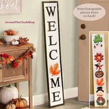 4 Ft. WELCOME SIGN for Front Porch Decor 9Pc. Interchangeable Holidays &amp; Seasons - £33.51 GBP
