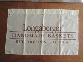 Longaberger Flag Banner Handmade Baskets Est Dresden Ohio USA 30&quot; x 48&quot; - £10.63 GBP