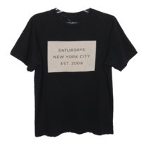 Saturdays Surf New York City Est 2009 Black Cotton Tee Shirt Size Medium - $19.99