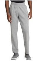 Puma Mens Sweatpants Gray Grey Pockets Elastic Waist Drawstring Active W... - $42.99