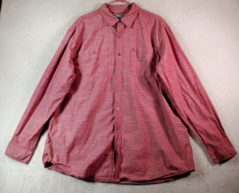 L.L. Bean Shirt Men Size XL Red 100% Cotton Long Sleeve Collared Button ... - £12.72 GBP