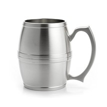 Hand Finished Modern Tankards Collection Pewter Barrel Tankard... - £243.05 GBP