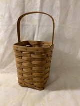 Longaberger Baskets Handwoven USA with Handle 13&quot; Tall Up to Handle - £22.47 GBP