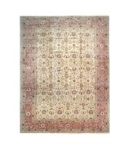 EORC Buy Hand Knotted Wool Red Classic Oriental Tabriz Rug Online - £4,603.70 GBP