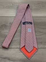 Hermes Paris Silk Men&#39;s Neck Tie Red and Blue Made In France - $89.09
