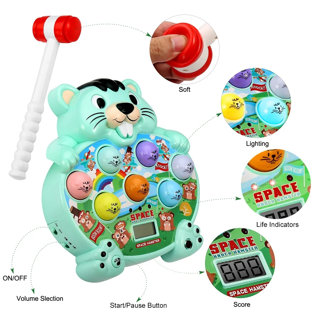 Top Selling Electric Whack-A-Mole Hitting Play Game Toy Realistic Catching - $30.55