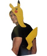 Pokémon Pikachu Halloween Costume Adult Size Hat &amp; Tail Yellow NEW - $455.14 MXN