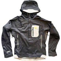 Mountain Hardwear Men&#39;s Wind Stopper Black Gray Full Zip Jacket Size Small - £36.90 GBP