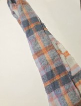 Target Universal Thread Soft Blanket Scarf 70 X 30” Orange Grey White Pink - £14.13 GBP