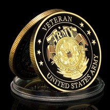 U.S. Army Veteran Military Commemorative Challenge Coin Souvenir Gift - £7.87 GBP