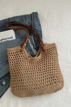 Openwork Woven Tote Bag - $25.23